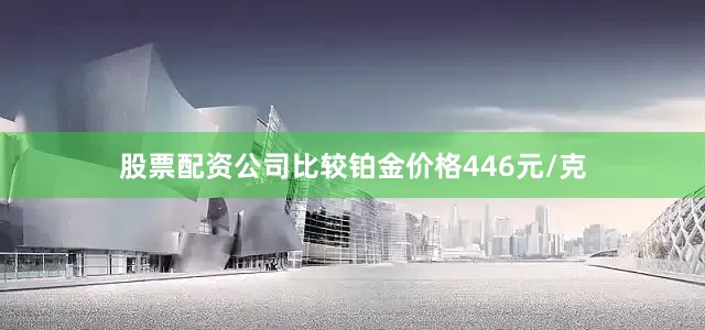 股票配资公司比较铂金价格446元/克